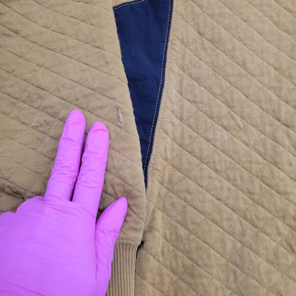 Vintage 90s MOD Sweater Large 21x24 Brown - Picture 5 of 13